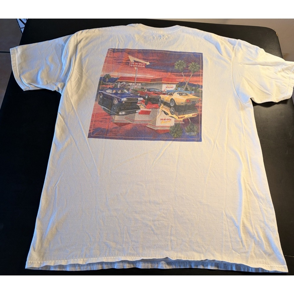 Vintage In-N-Out Burger California T Shirt Single Stitch 90s Size XL Made in USA